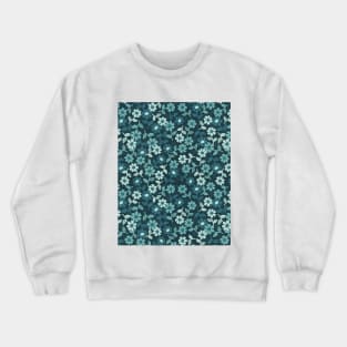 Denim Floral Crewneck Sweatshirt